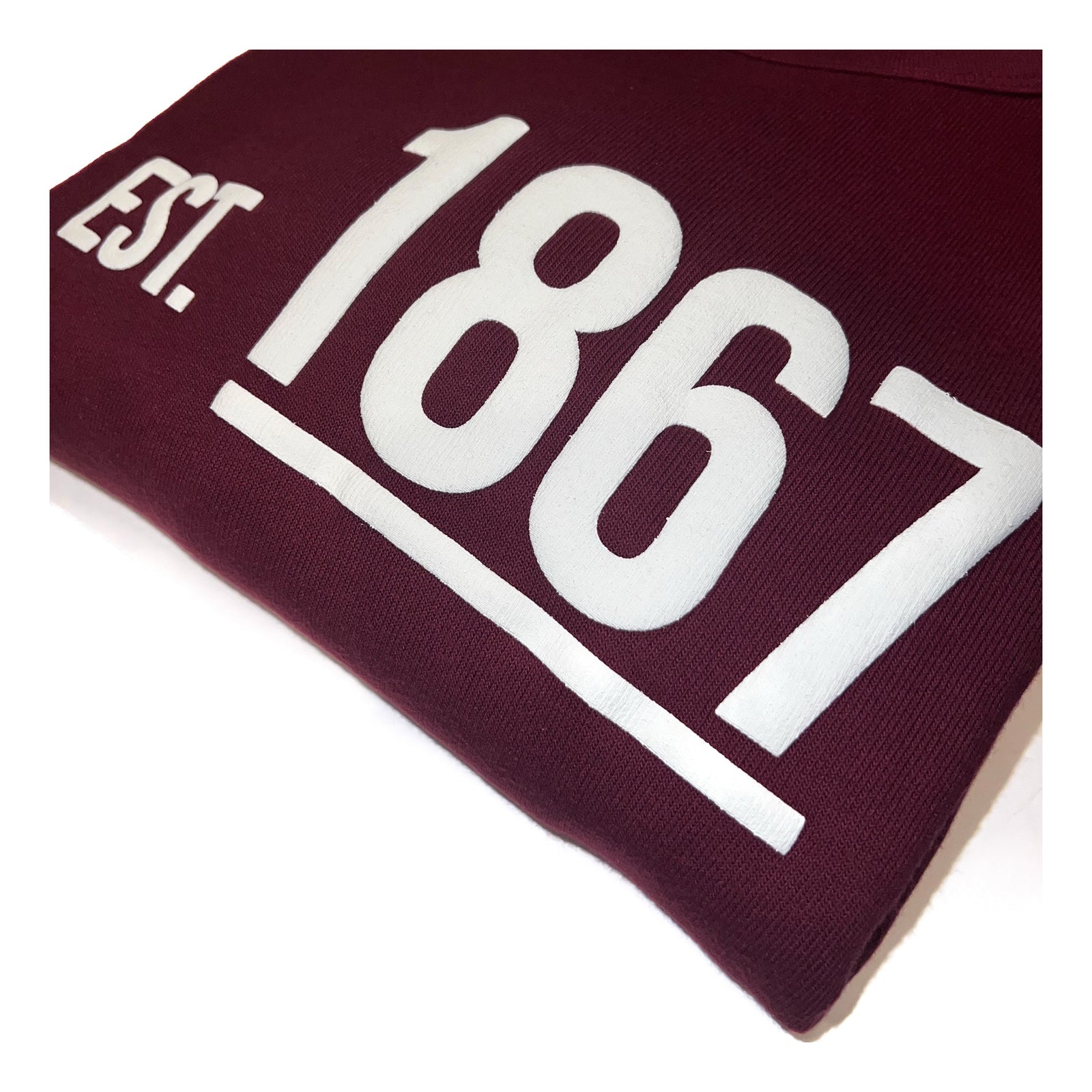 "Est. 1867" (Maroon & Creme) Crewneck