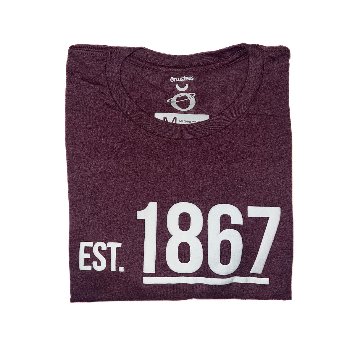 &quot;Est. 1867&quot; (Maroon &amp; Creme) Tee