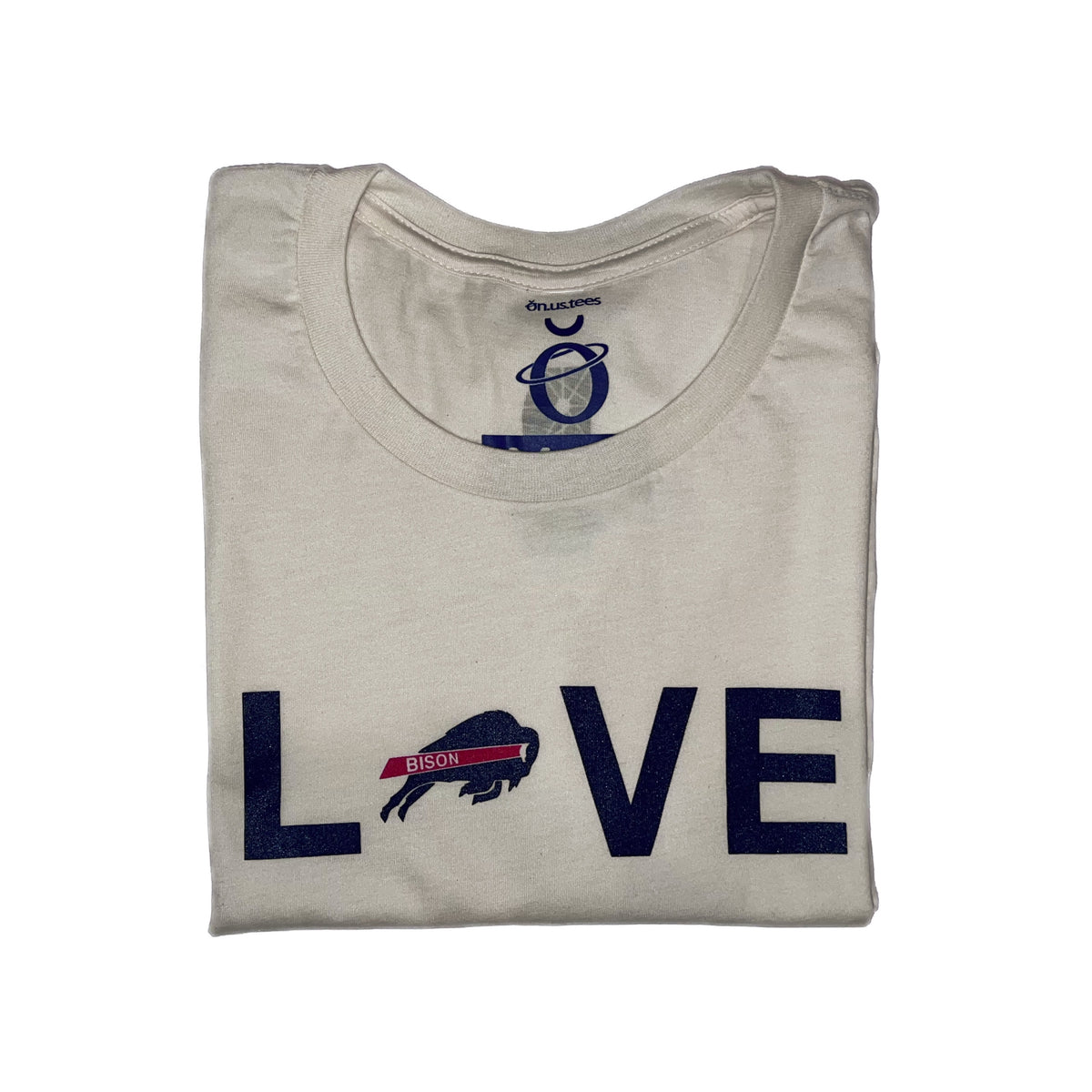 "Love Bison" (Cream &amp; Navy Edition) Tee