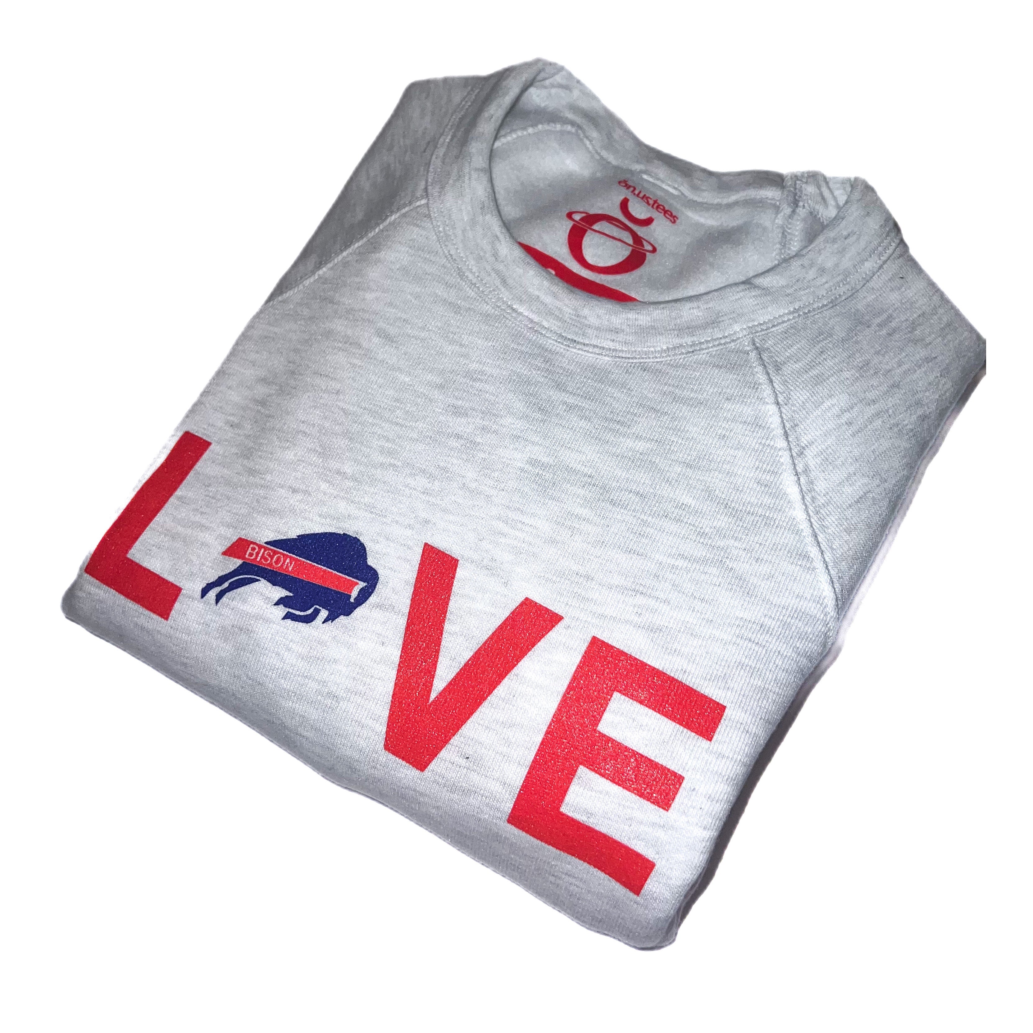 BUFFALO BILLS SUNDAY DRIVES PREMIUM FLEECE DROP SHOULDER CREWNECK PULLOVER