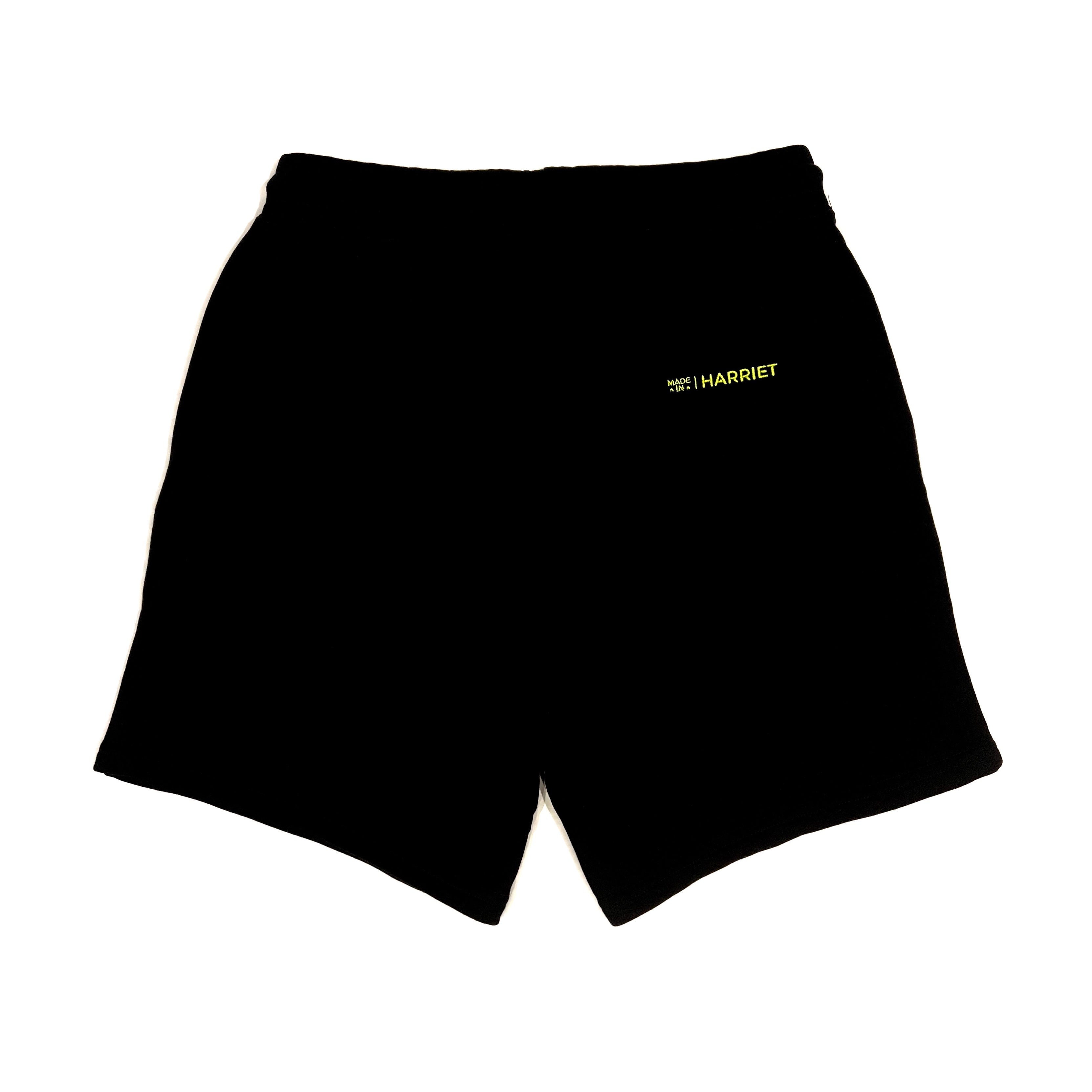 Black Camo Basic EyESeE Embroidered Logo Shorts