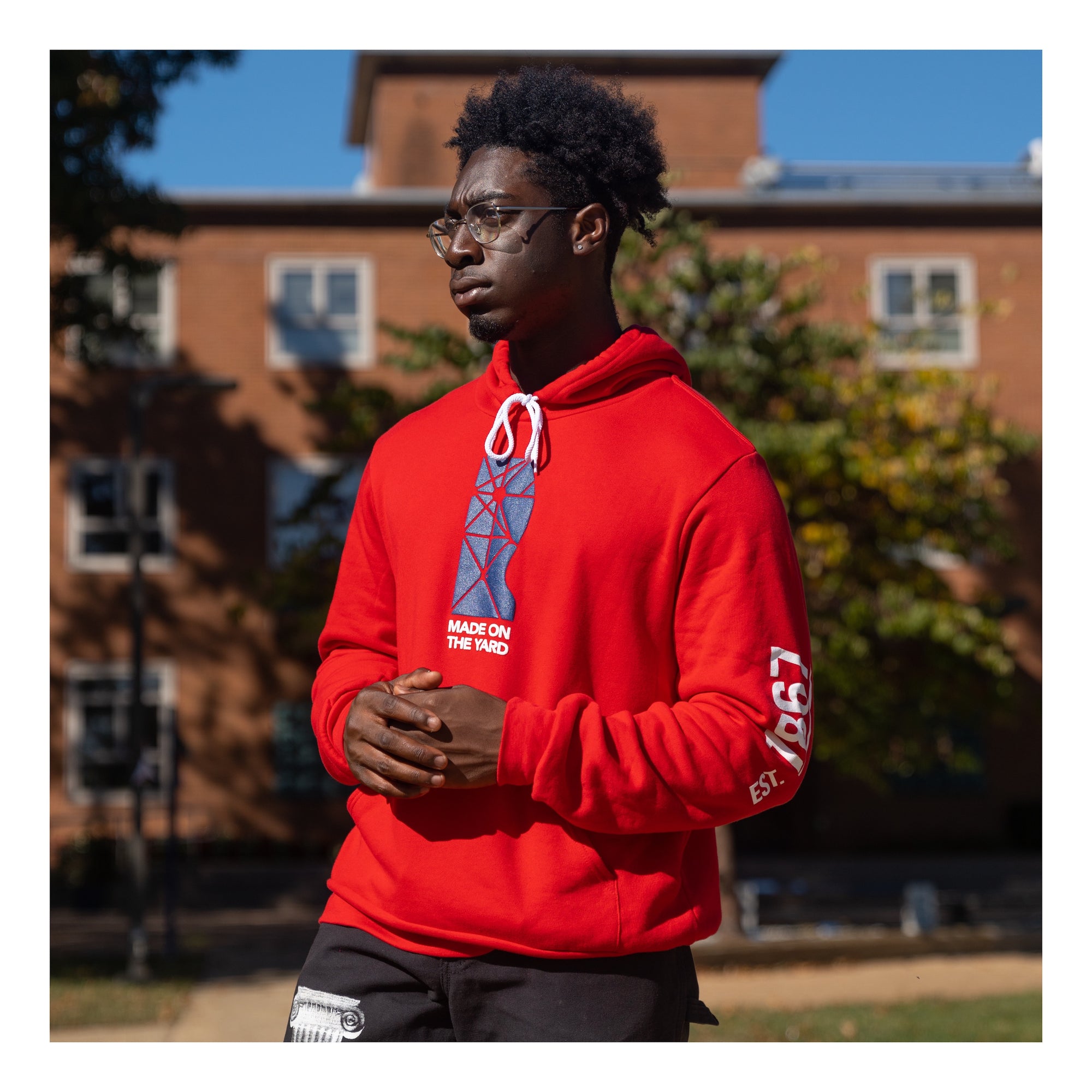 "Made On The Yard" - Homecoming Red #MOTY1867 - Hoodie