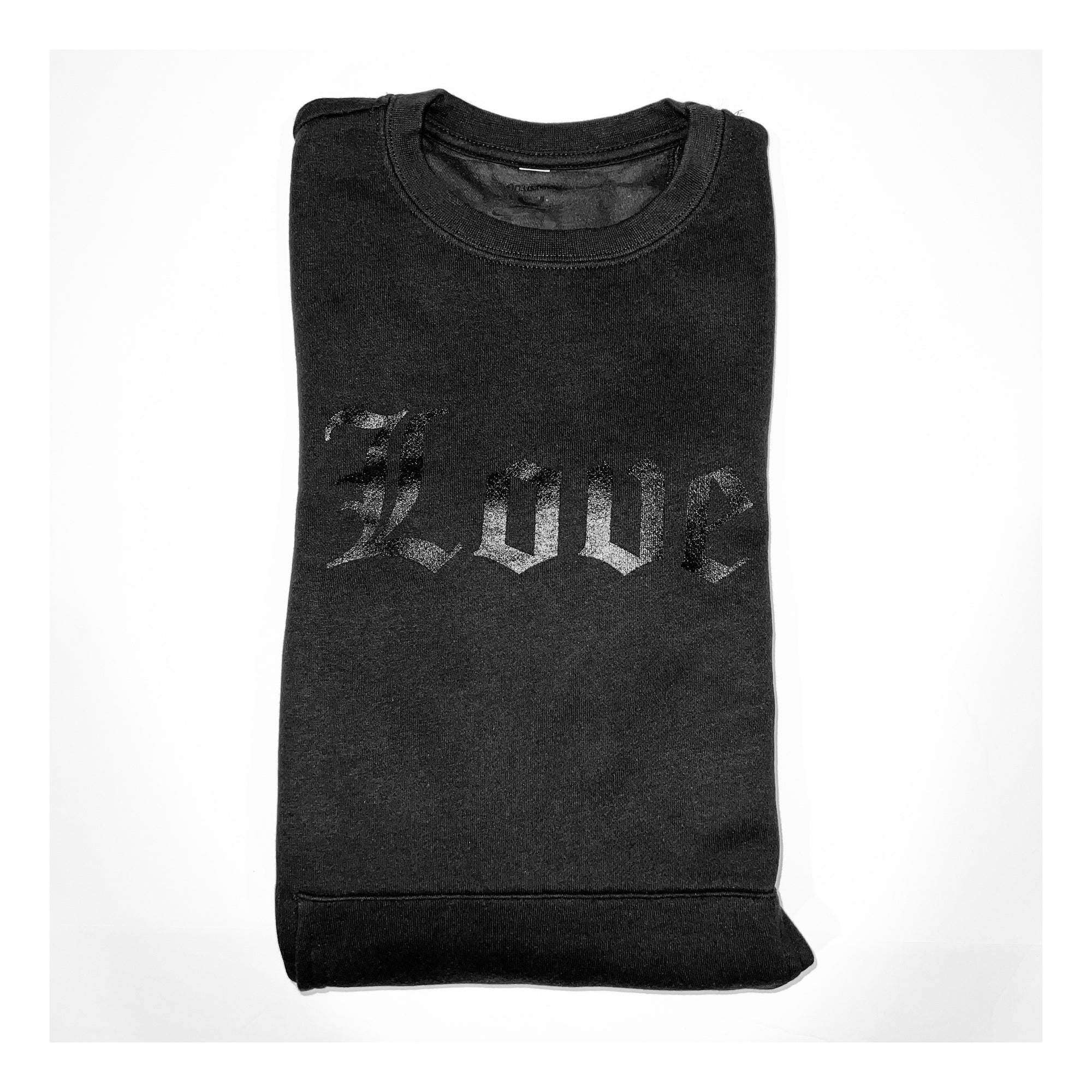 "Love Compton" (Blackout Edition) Varsity Crewneck